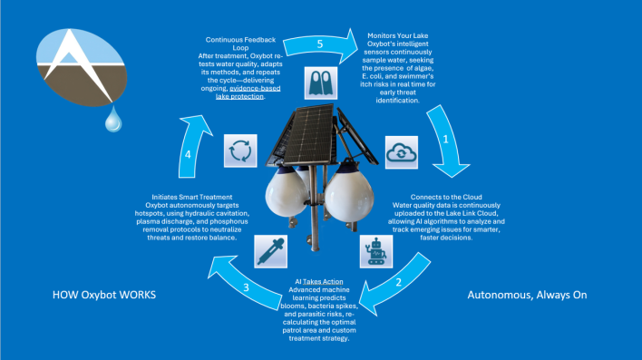 Green-tinted microscopic image of coronavirus particles illustrating viral structures.